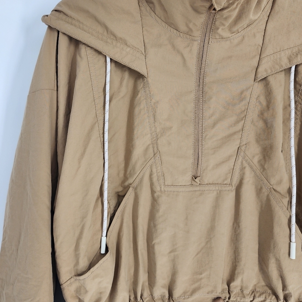 Calia NWT Hooded Windbreaker Pullover Tan - Picture 4 of 8